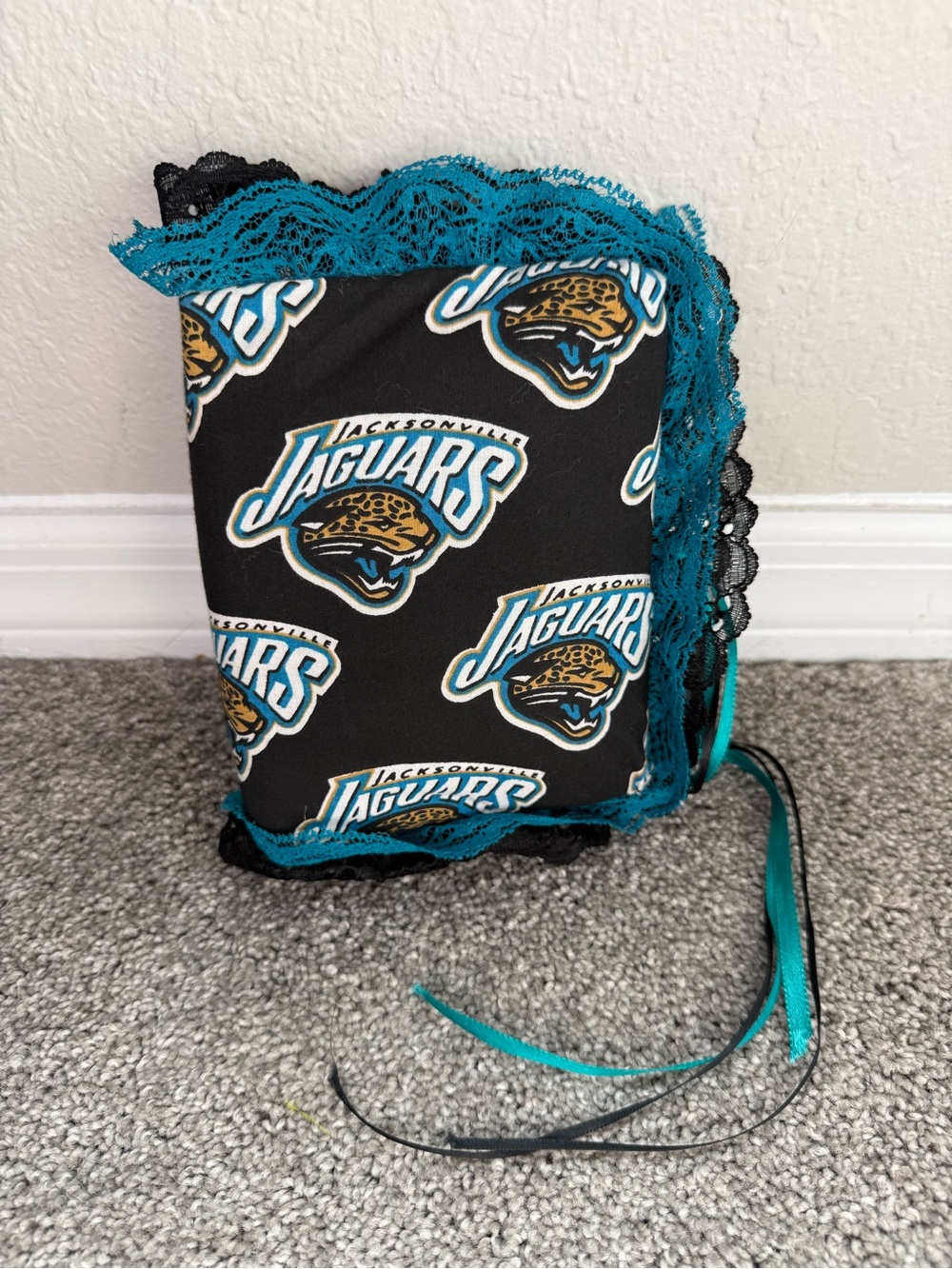 Jacksonville Jaguars Lace Trim Photo Album - Teal & Black